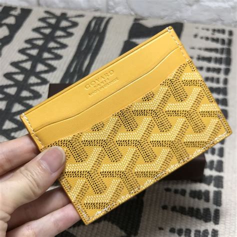 goyard card case yellow|Goyard card holder price 2022.